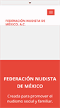 Mobile Screenshot of federacionnudistademexico.org